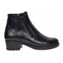 Ghete dama din piele naturala negre imblanite G2NFER
